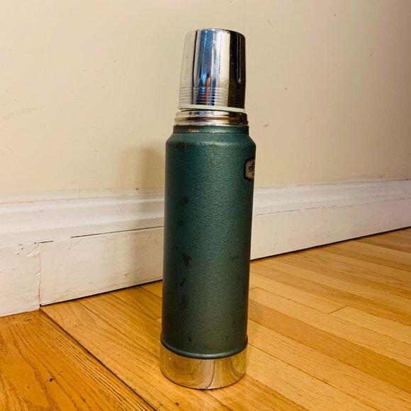 Stanley Aladdin Green Vacuum Bottle Thermos Vintage Made in USA - Picture 4 of 13